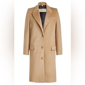 Burberry fellhurst camel wool cashmere tailored coat